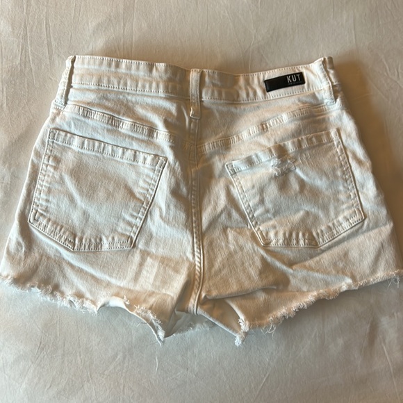 Kut from the Kloth White Jean Shorts - Picture 3 of 3